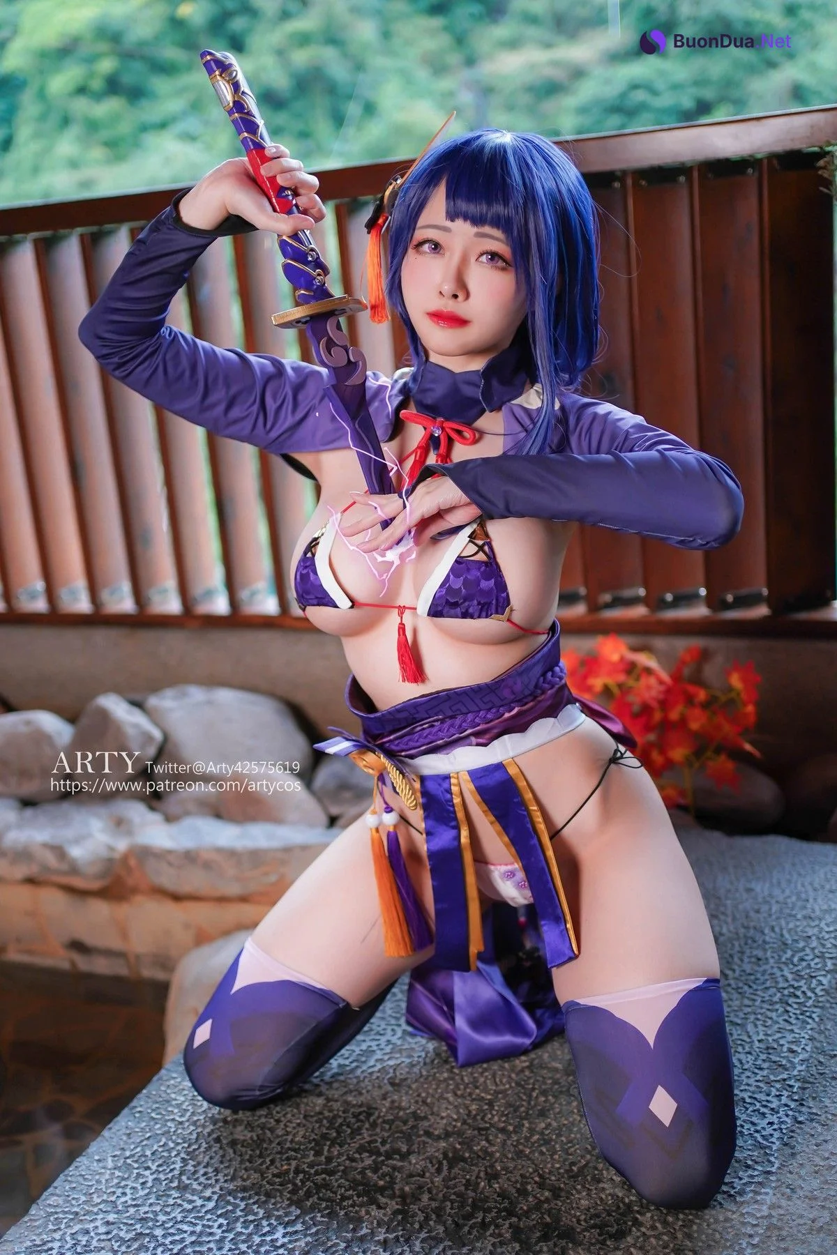Cosplay Arty亞緹 Genshin 雷らい電でん将しょう軍ぐん - Photo 13