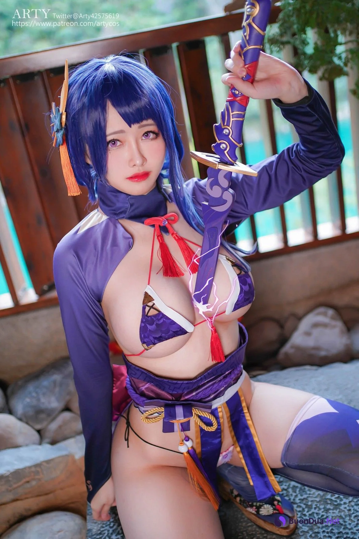 Cosplay Arty亞緹 Genshin 雷らい電でん将しょう軍ぐん - Photo 5