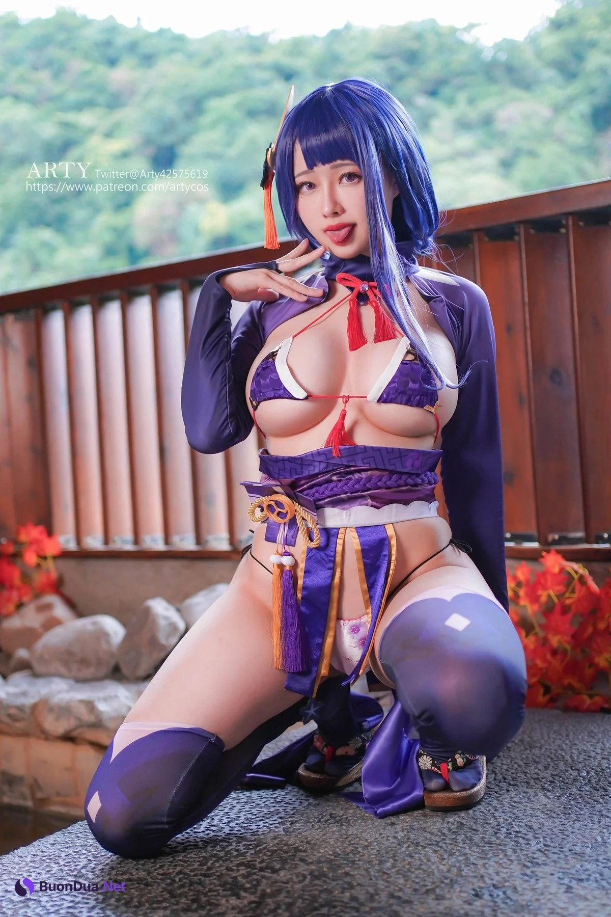 Cosplay Arty亞緹 Genshin 雷らい電でん将しょう軍ぐん - Photo 7