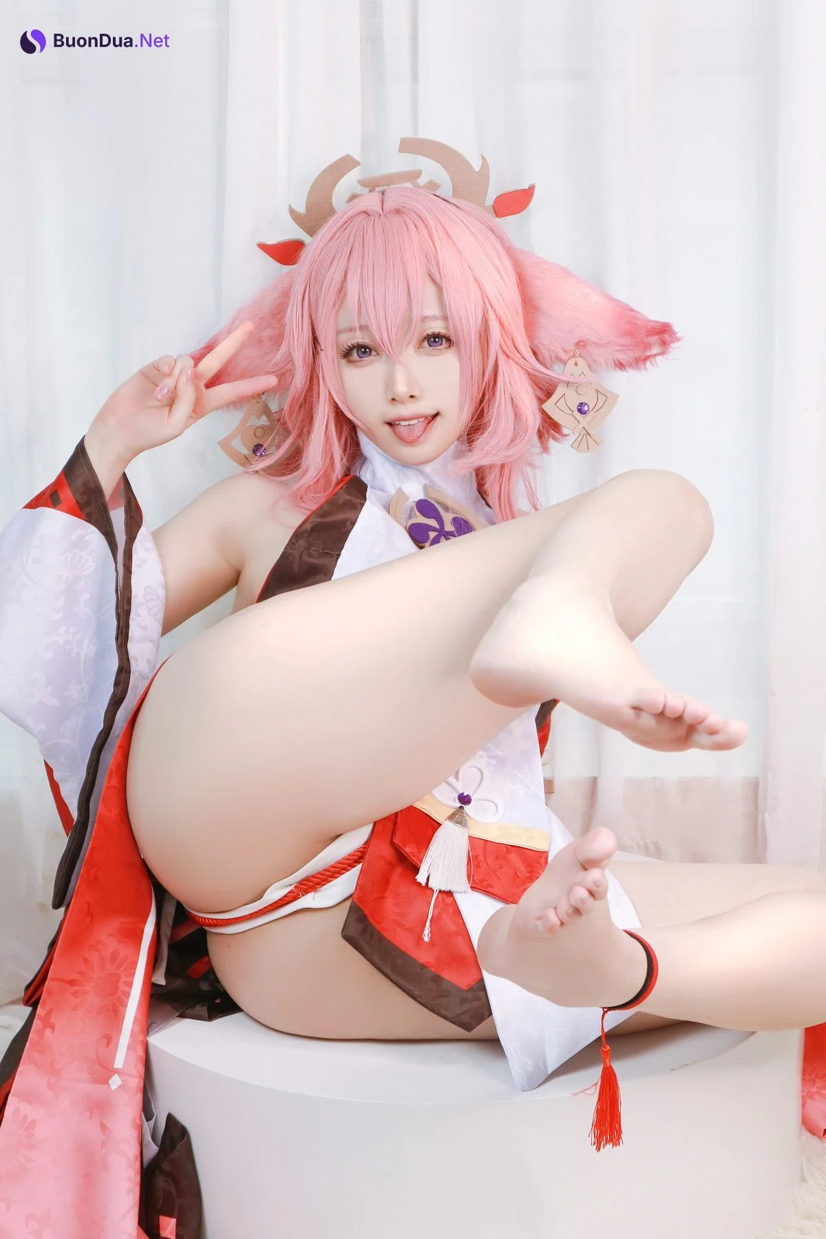 Cosplay Asagiriai愛ちゃん 原神 八重神子 - Photo 13