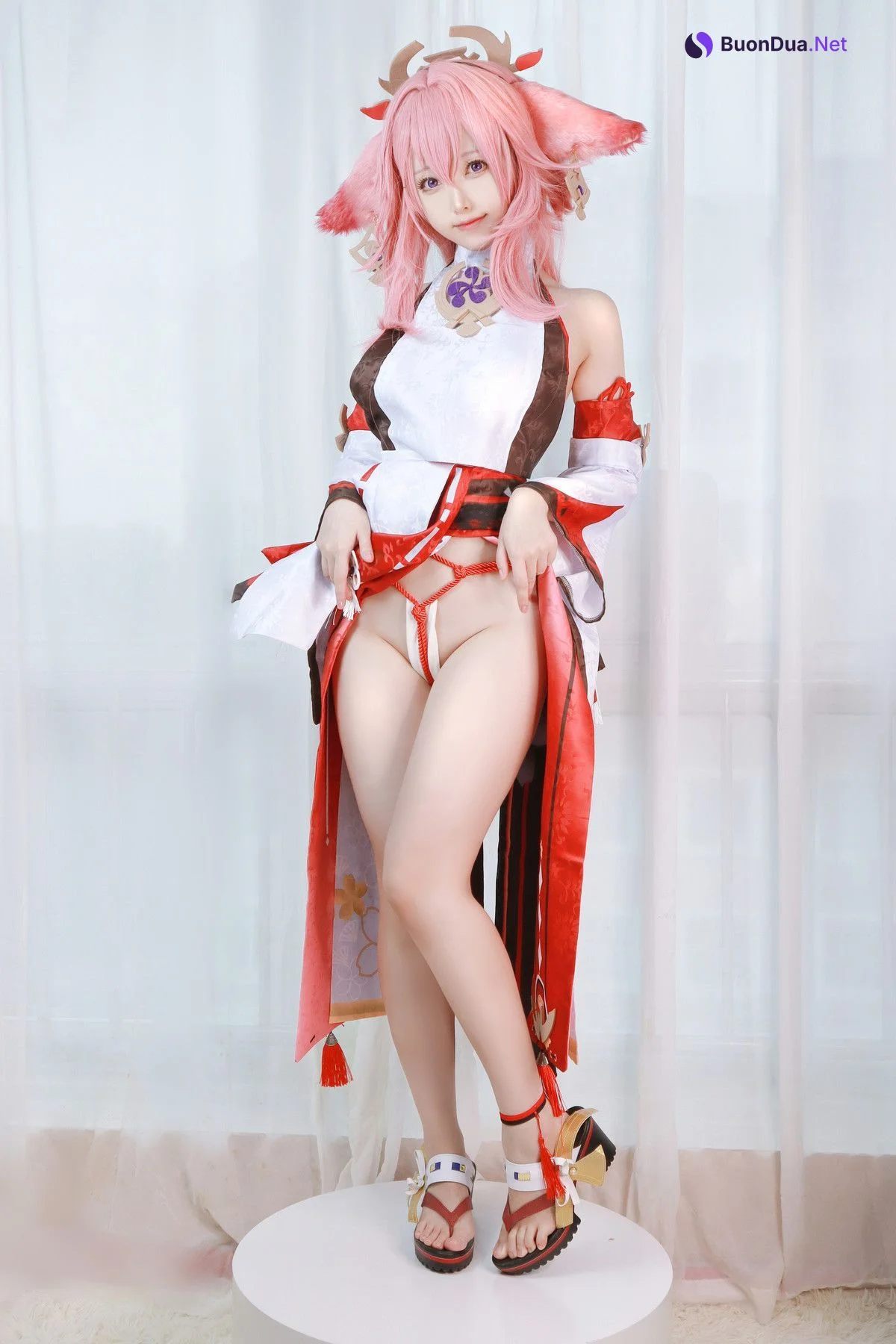 Cosplay Asagiriai愛ちゃん 原神 八重神子 - Photo 2
