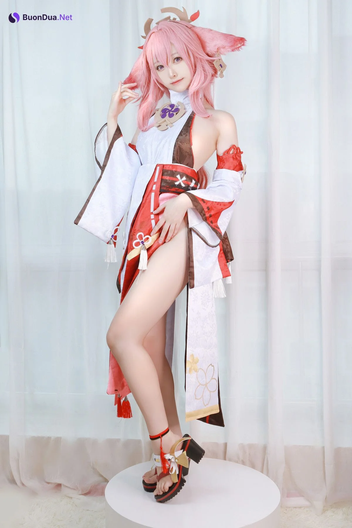 Cosplay Asagiriai愛ちゃん 原神 八重神子 - Photo 4