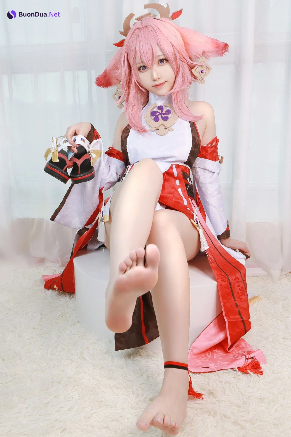 Cosplay Asagiriai愛ちゃん 原神 八重神子 - Photo 6