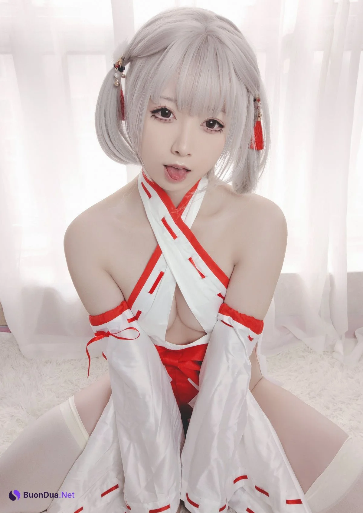 Cosplay Asagiriai愛ちゃん 巫女服自拍 - รูปภาพ 16