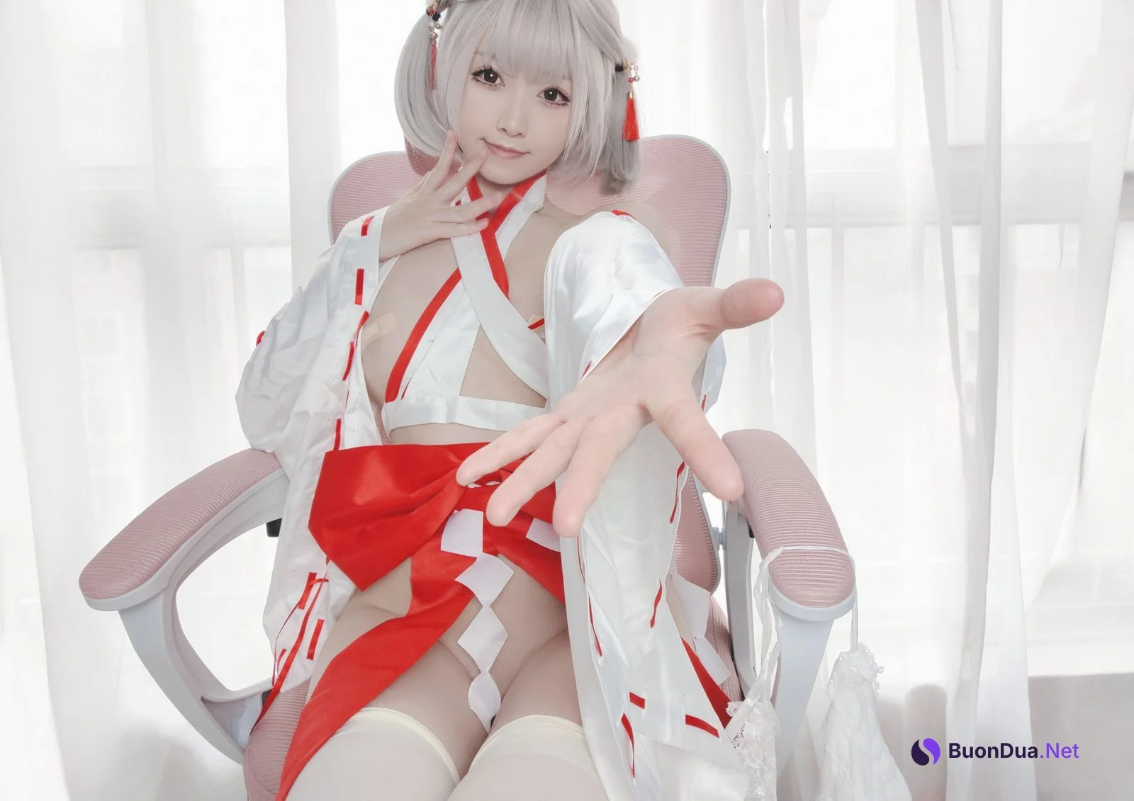 Cosplay Asagiriai愛ちゃん 巫女服自拍 - รูปภาพ 17