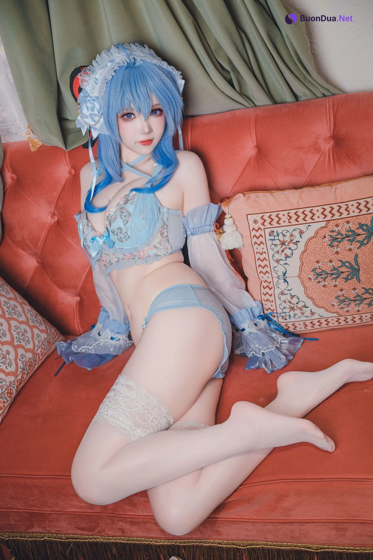 Cosplay 雪晴Astra 原神 甘雨内衣 - Photo 13