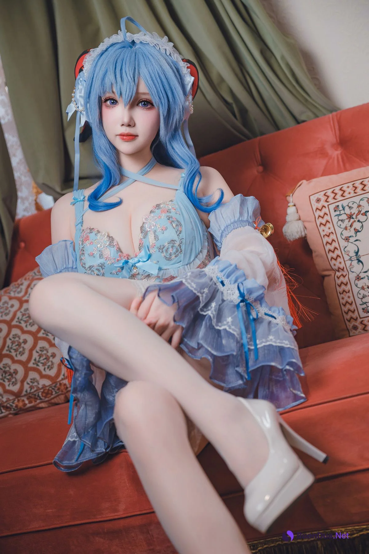 Cosplay 雪晴Astra 原神 甘雨内衣 - Photo 3