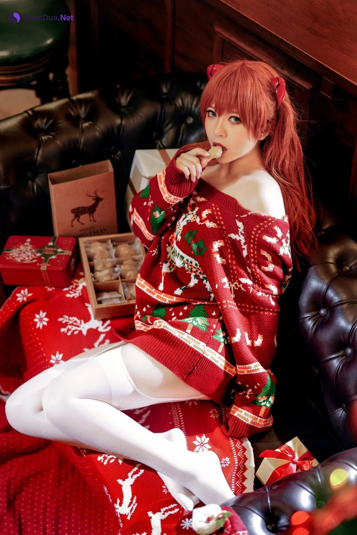 Cosplay 半半子 式波・ASUKA Christmas - Photo 12