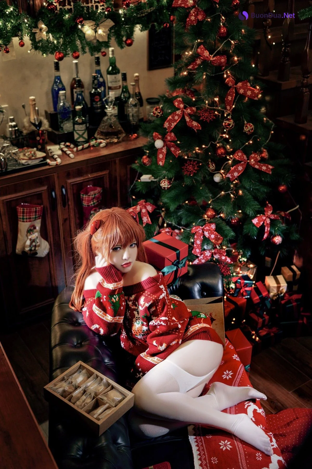 Cosplay 半半子 式波・ASUKA Christmas - Photo 14