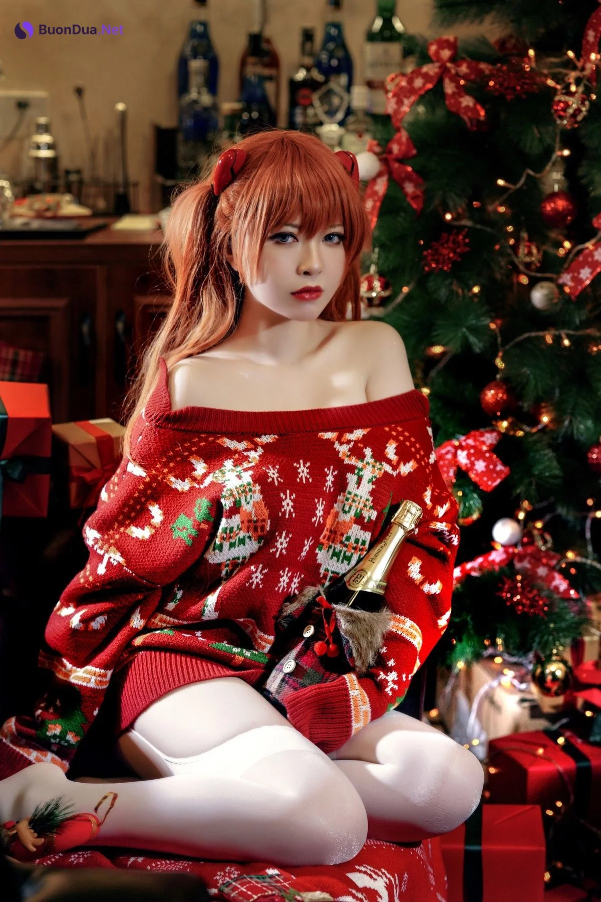 Cosplay 半半子 式波・ASUKA Christmas - Photo 17