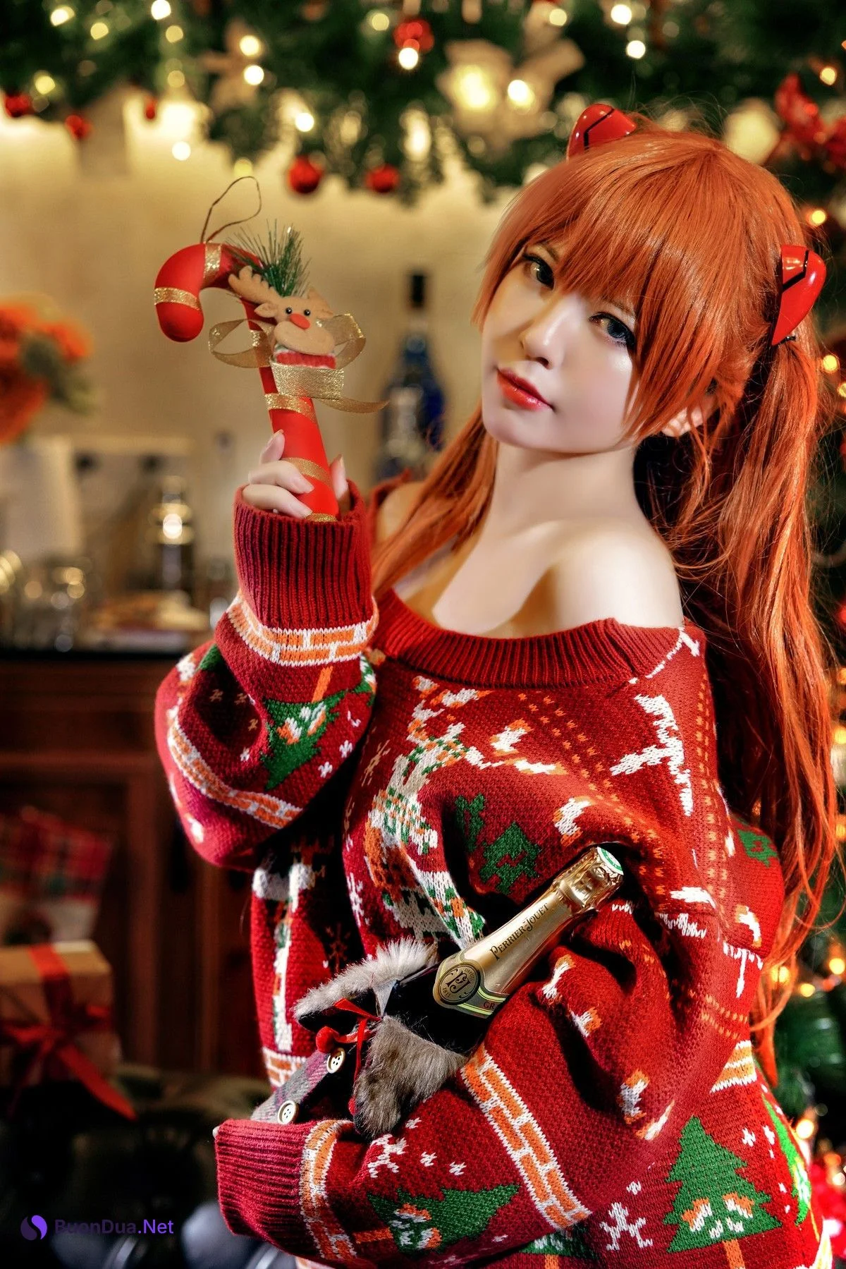 Cosplay 半半子 式波・ASUKA Christmas - Photo 19