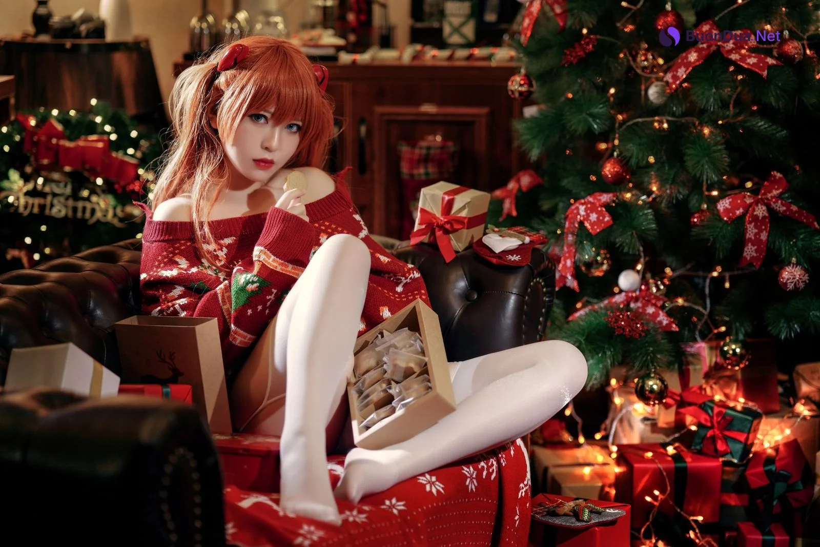 Cosplay 半半子 式波・ASUKA Christmas - Photo 6
