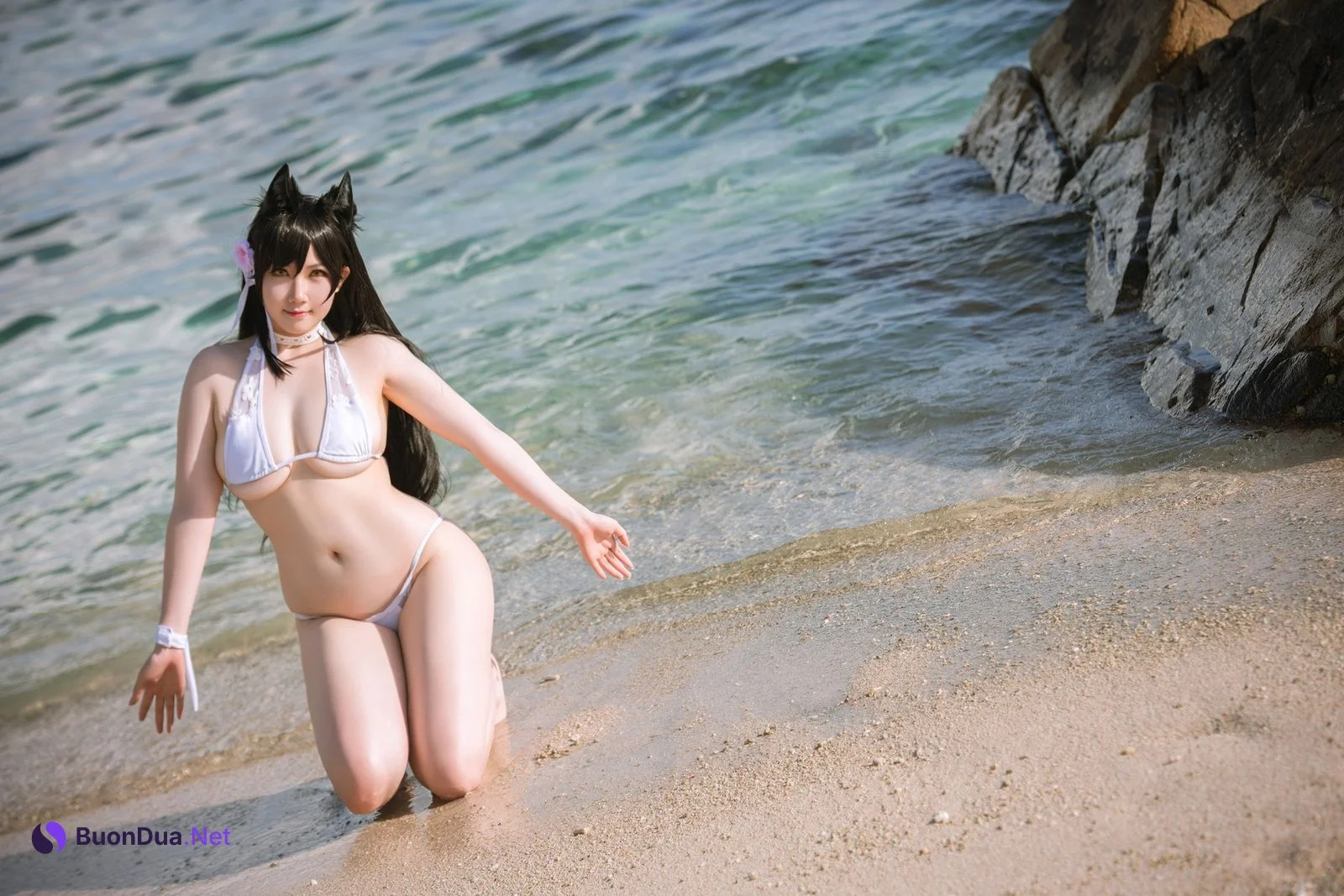 是本末末 Cosplay 爱宕泳装 Atago - Photo 14
