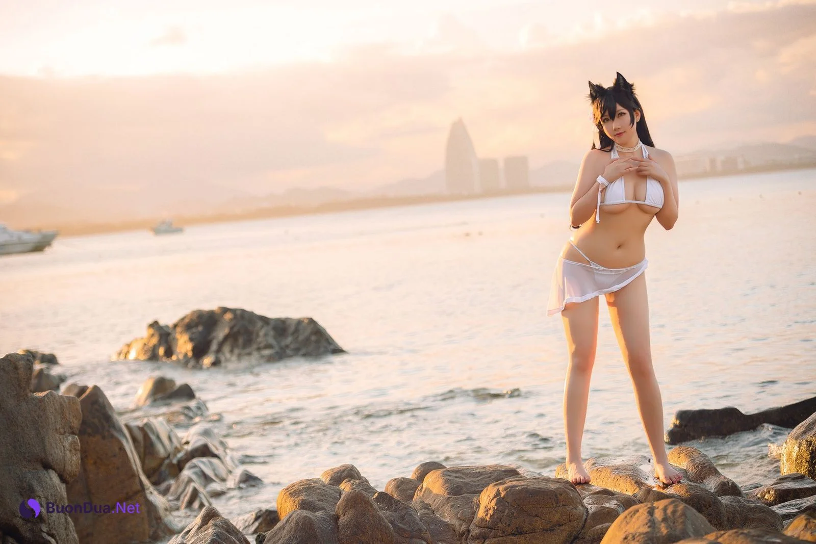 是本末末 Cosplay 爱宕泳装 Atago - Photo 19