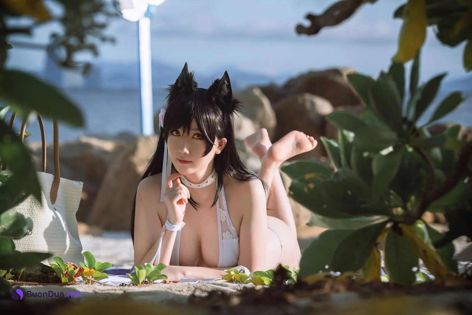 是本末末 Cosplay 爱宕泳装 Atago - Photo 2