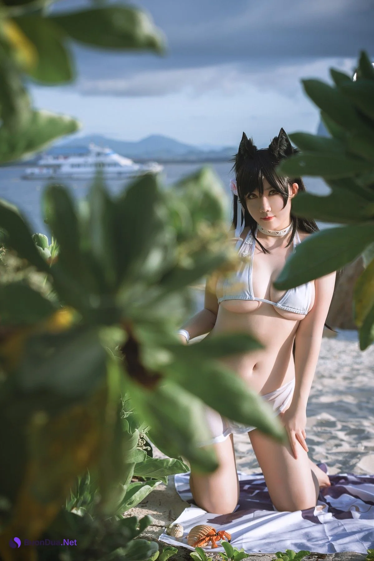 是本末末 Cosplay 爱宕泳装 Atago - Photo 4