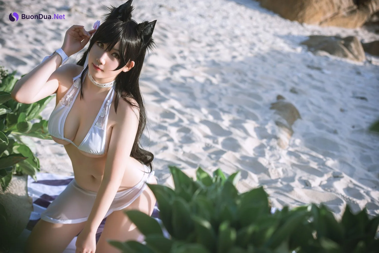 是本末末 Cosplay 爱宕泳装 Atago - Photo 6