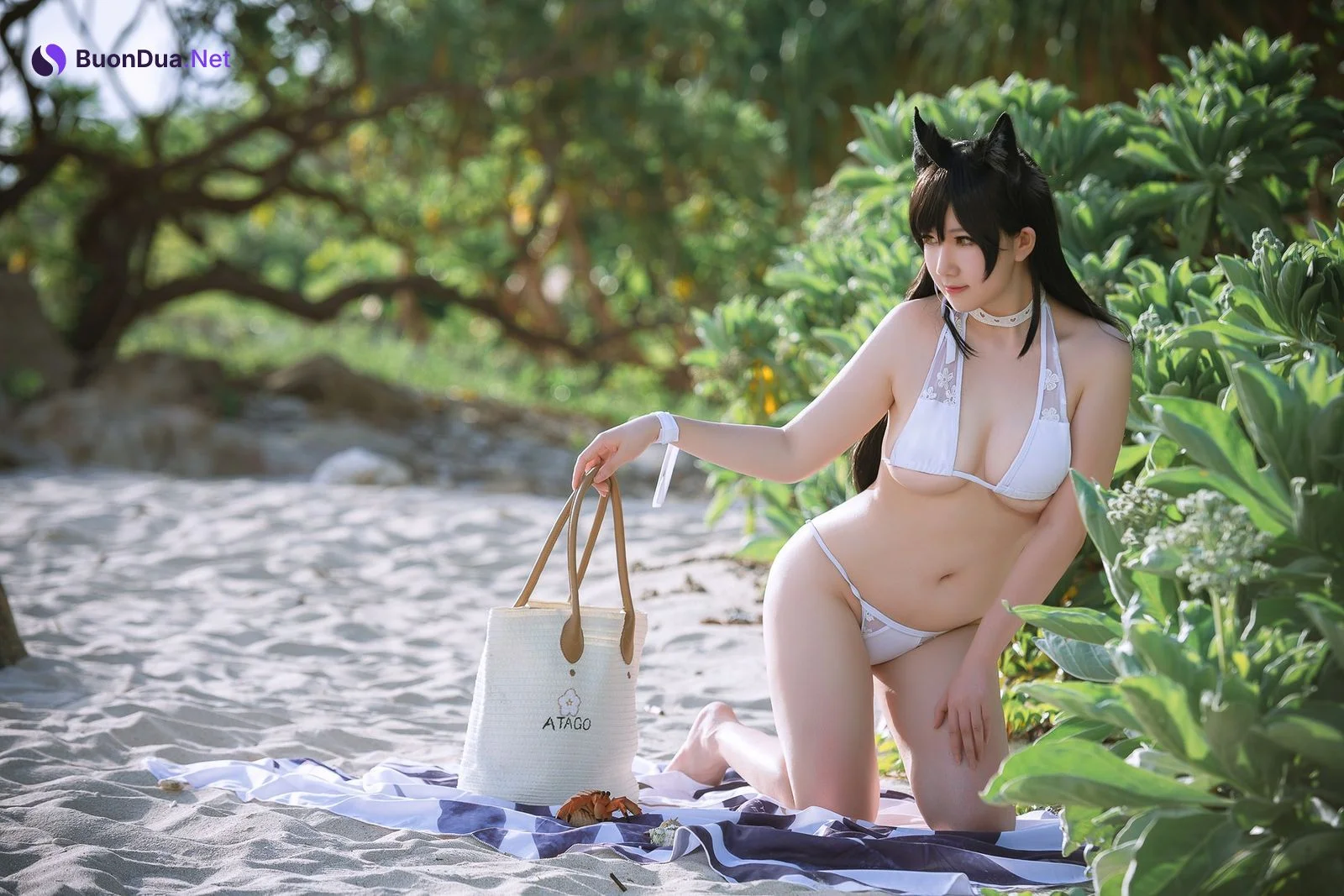 是本末末 Cosplay 爱宕泳装 Atago - Photo 7