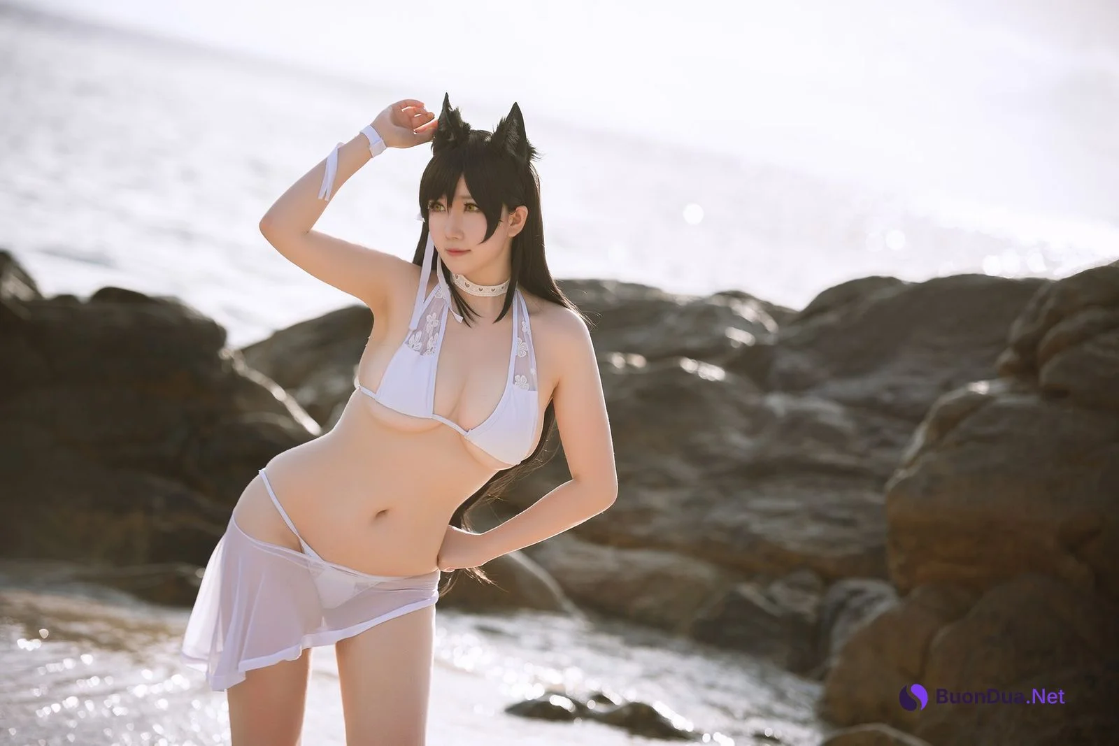 是本末末 Cosplay 爱宕泳装 Atago - Photo 9