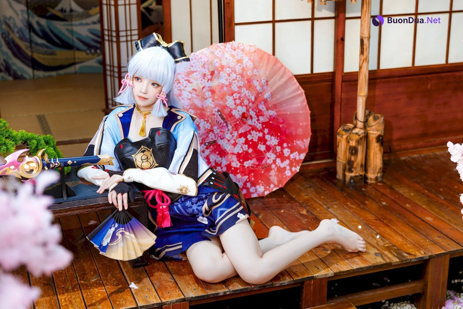 Cosplay 桜桃喵 神里绫华 Ayaka Kamisato - Photo 11