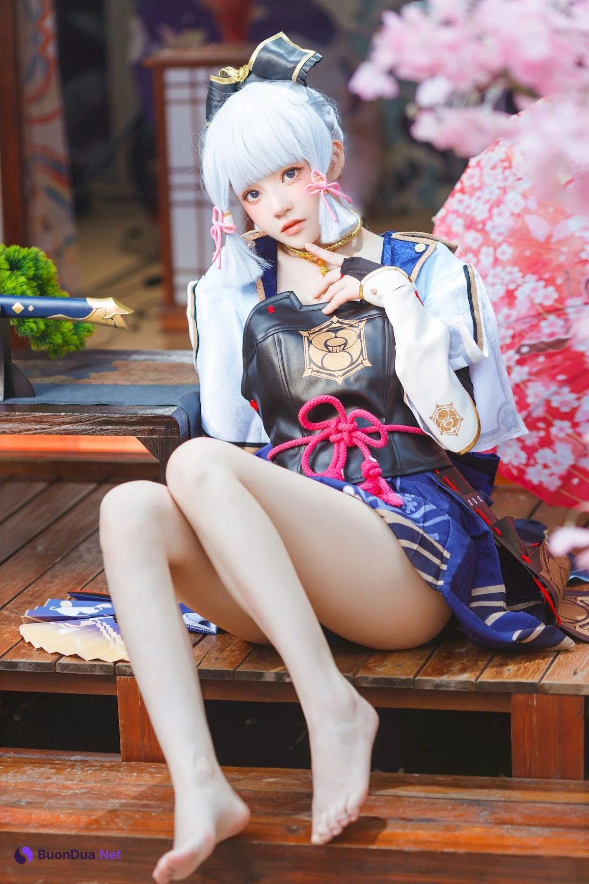 Cosplay 桜桃喵 神里绫华 Ayaka Kamisato - Photo 14