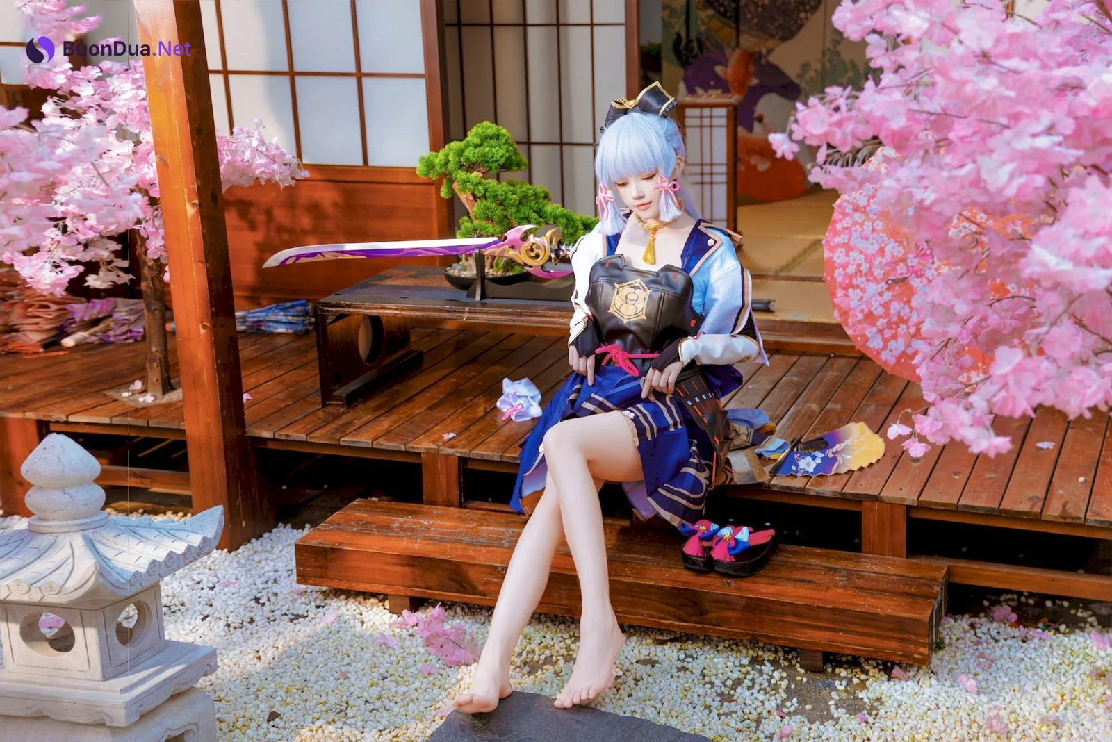 Cosplay 桜桃喵 神里绫华 Ayaka Kamisato - Photo 16