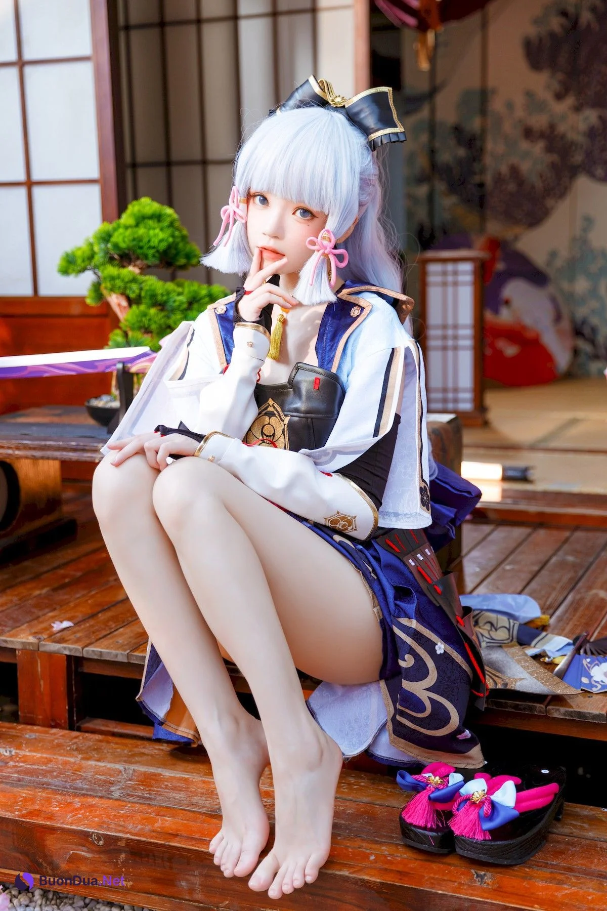 Cosplay 桜桃喵 神里绫华 Ayaka Kamisato - Photo 19