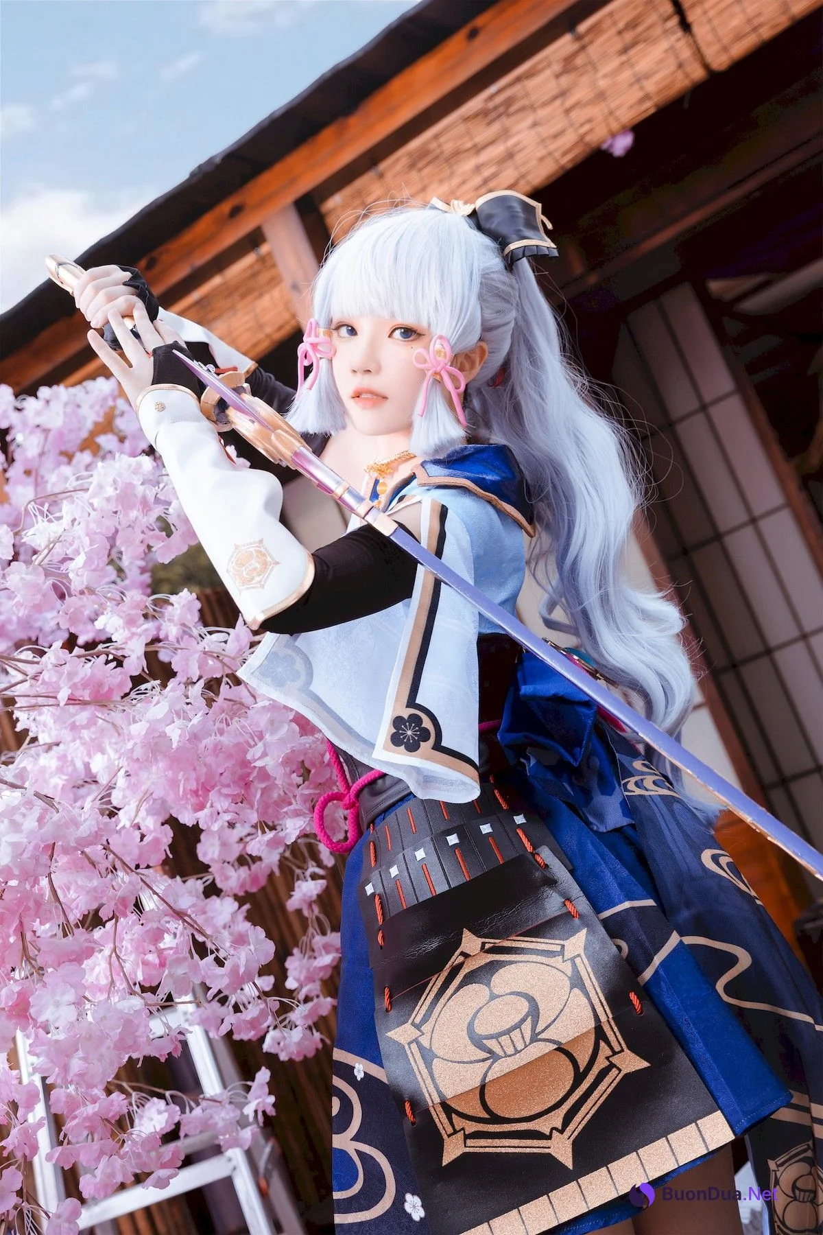 Cosplay 桜桃喵 神里绫华 Ayaka Kamisato - Photo 6