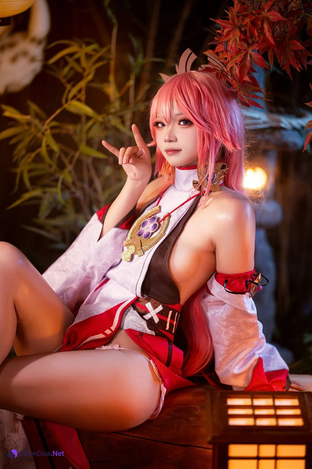 Cosplay 伊喵君 景三 八重 雷神 双倍快乐 - Photo 11