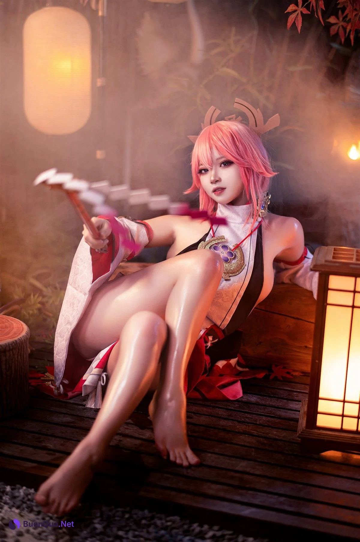 Cosplay 伊喵君 景三 八重 雷神 双倍快乐 - Photo 7