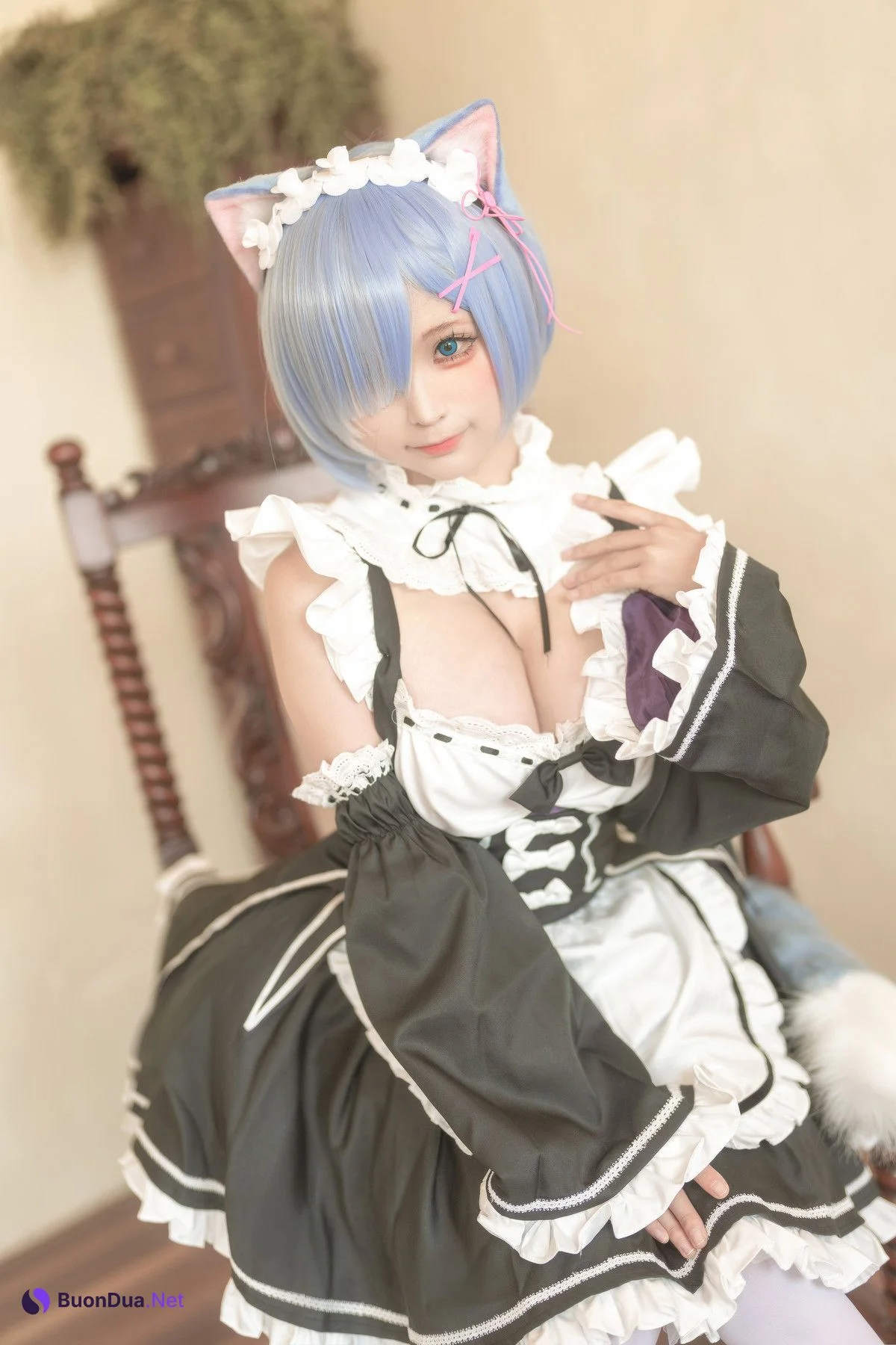 蠢沫沫 Cosplay 雷姆 - Photo 10