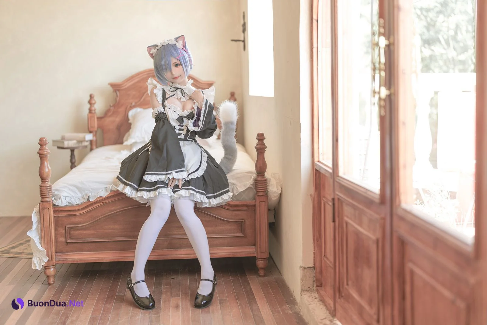 蠢沫沫 Cosplay 雷姆 - Photo 19