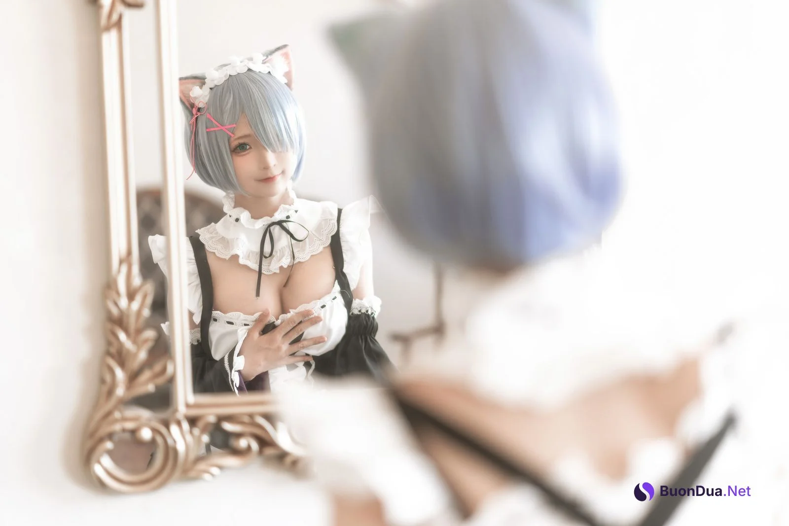 蠢沫沫 Cosplay 雷姆 - Photo 3