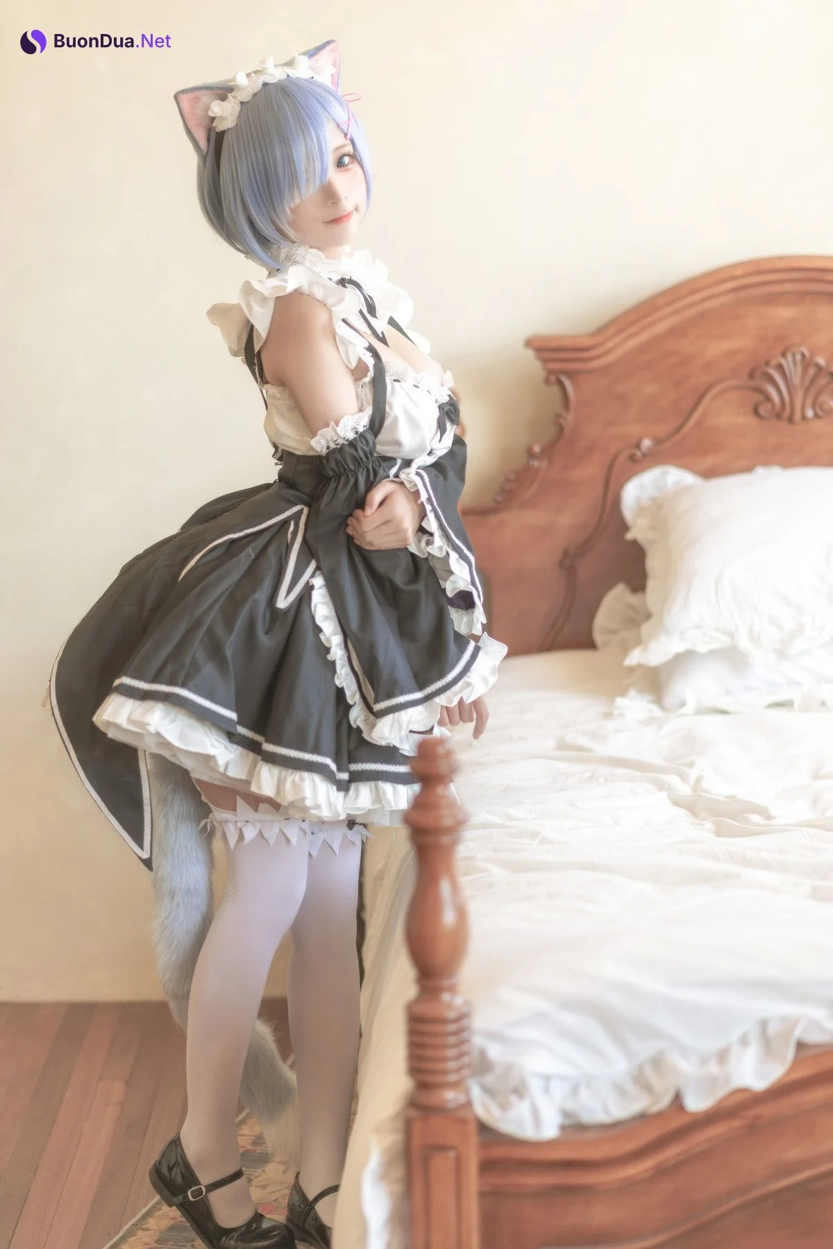 蠢沫沫 Cosplay 雷姆 - Photo 5