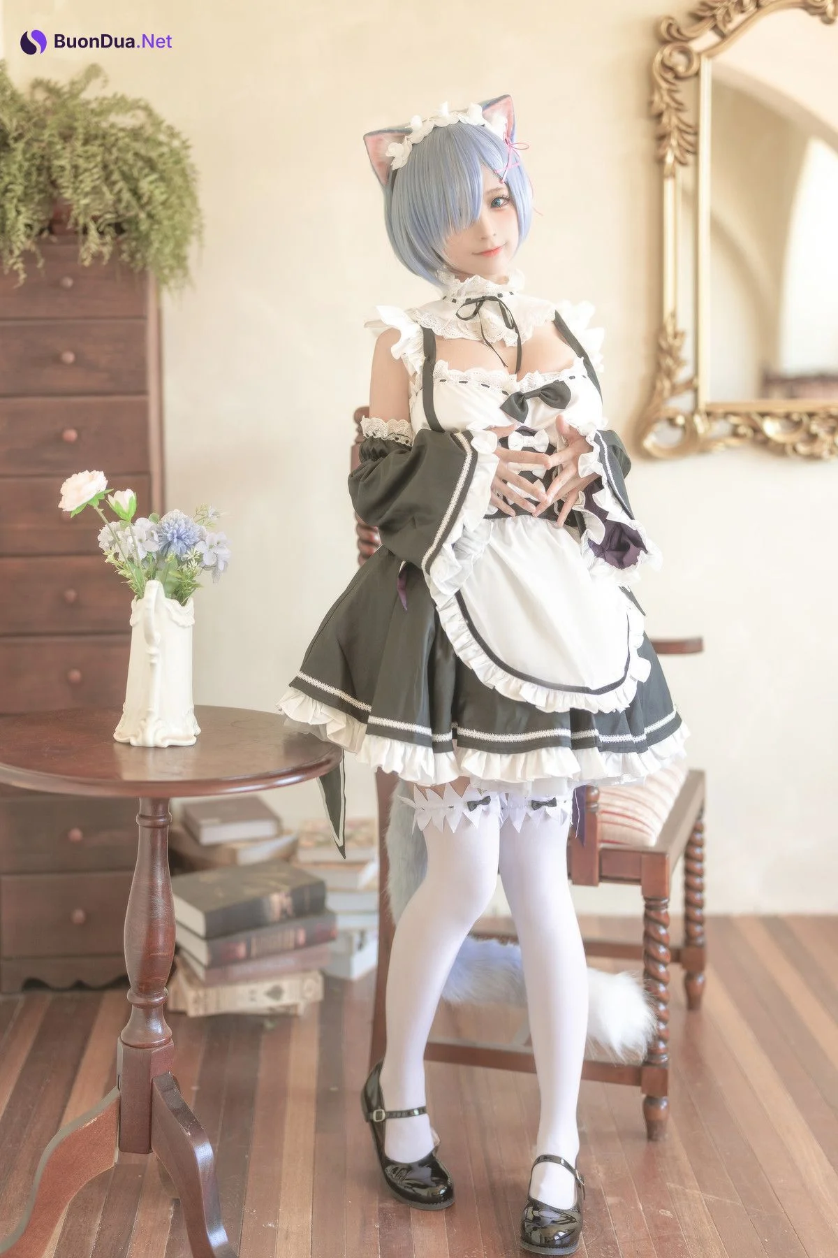 蠢沫沫 Cosplay 雷姆 - Photo 6