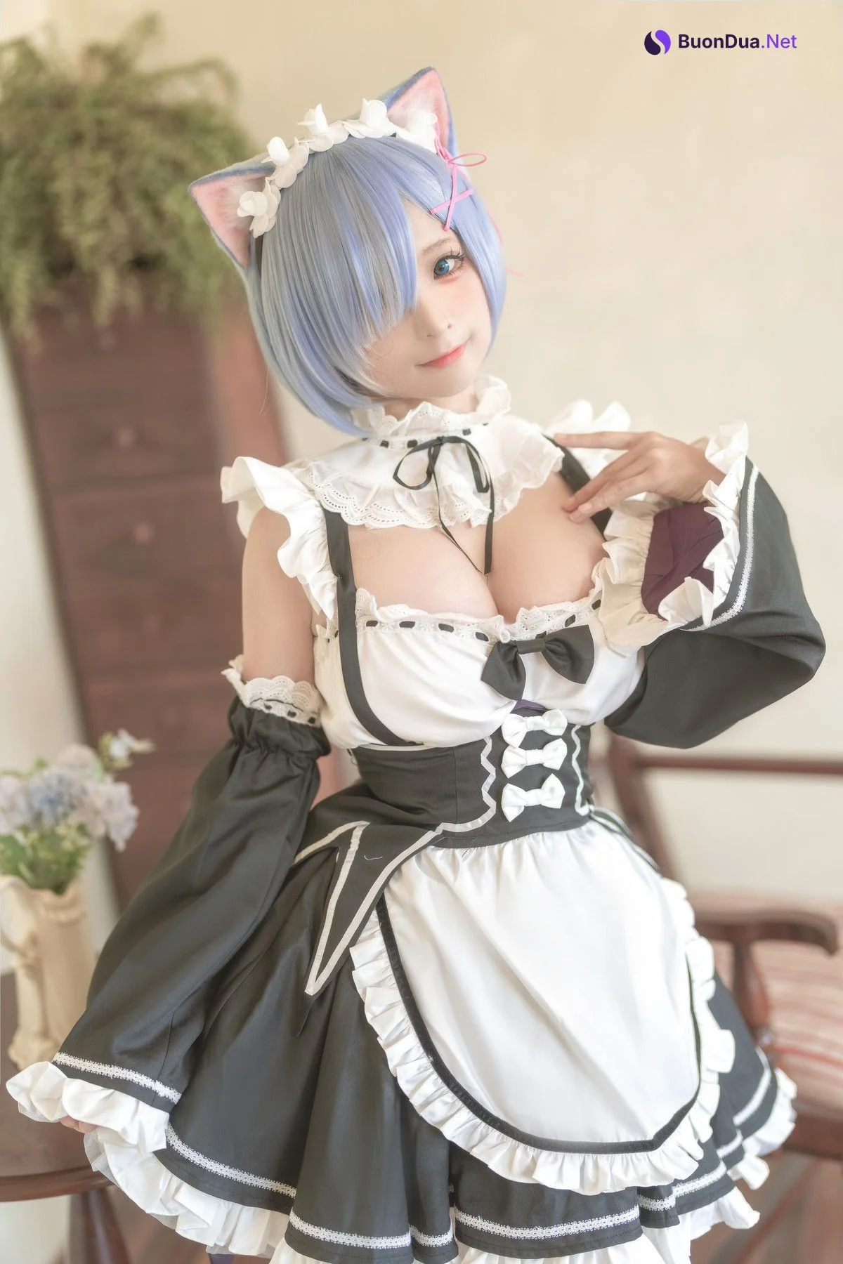 蠢沫沫 Cosplay 雷姆 - Photo 9