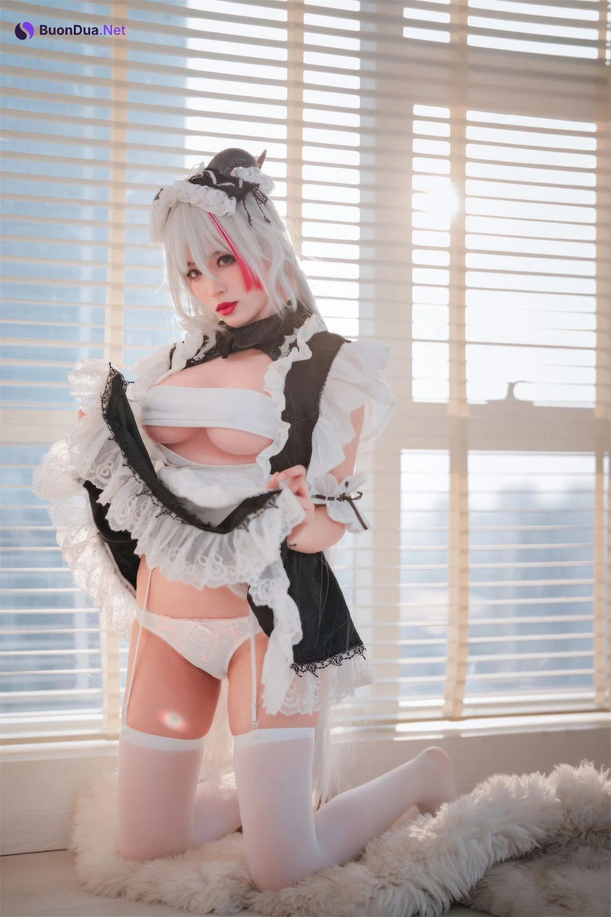 Cosplay 轩萧学姐 碧蓝航线 埃吉尔女仆 - Photo 4