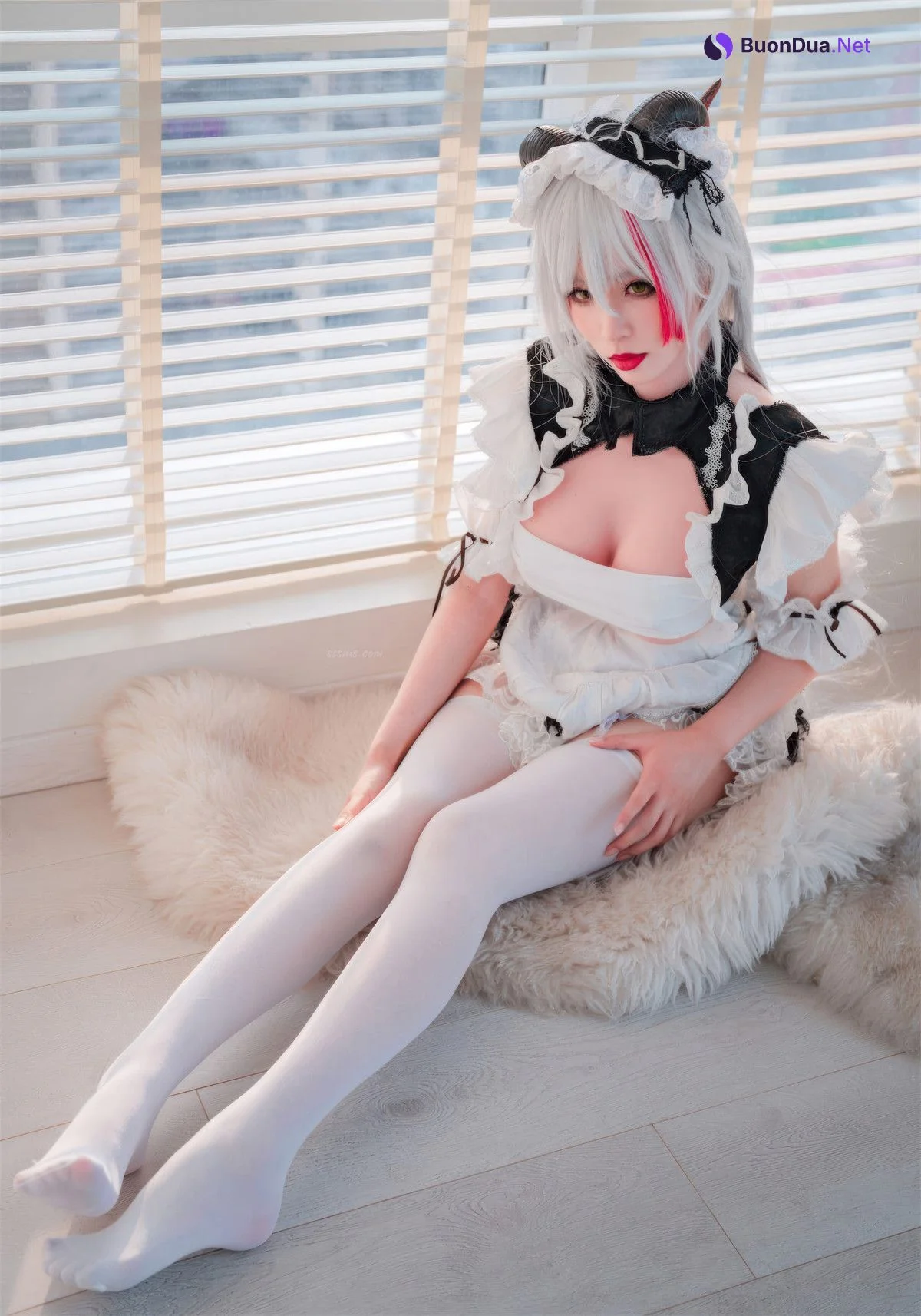 Cosplay 轩萧学姐 碧蓝航线 埃吉尔女仆 - Photo 9