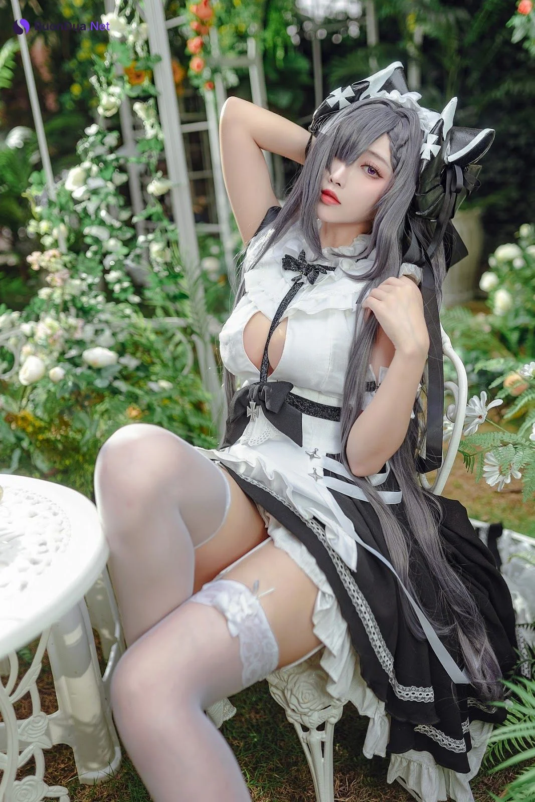 Cosplay 宮本桜 奥古斯特 女仆装 - Photo 4
