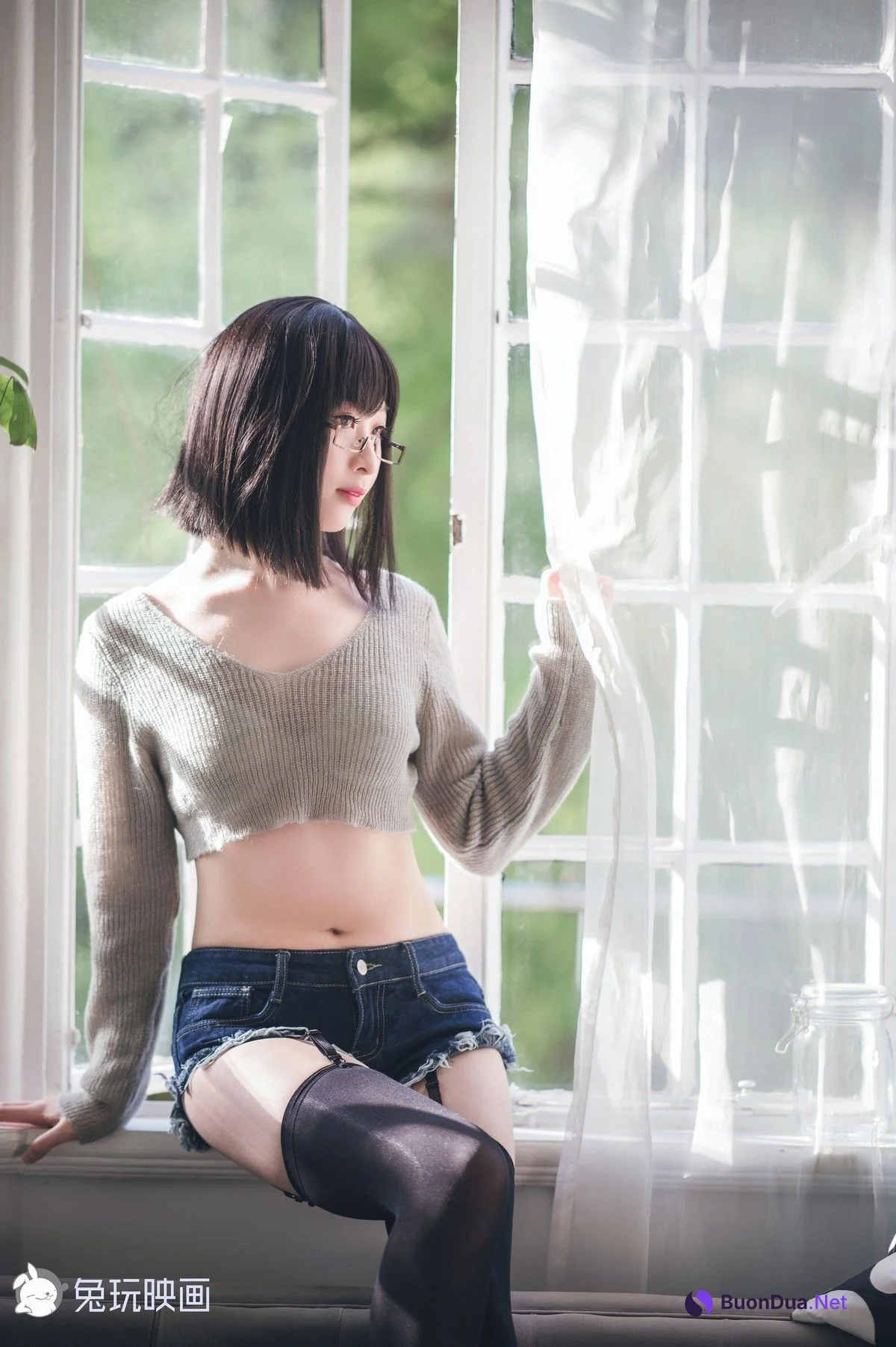 Cosplay 兔玩映画 毛衣热裤 - Photo 18