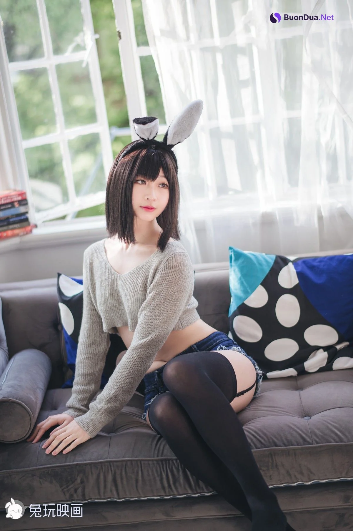 Cosplay 兔玩映画 毛衣热裤 - Photo 4