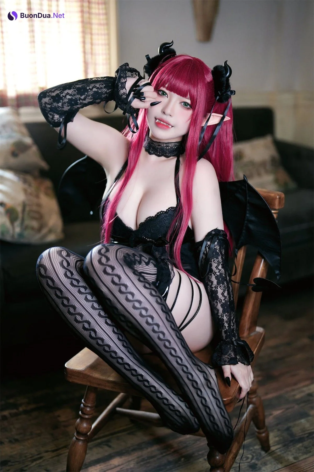 Cosplay 半半子Banbanko 小恶魔利兹 - Photo 8