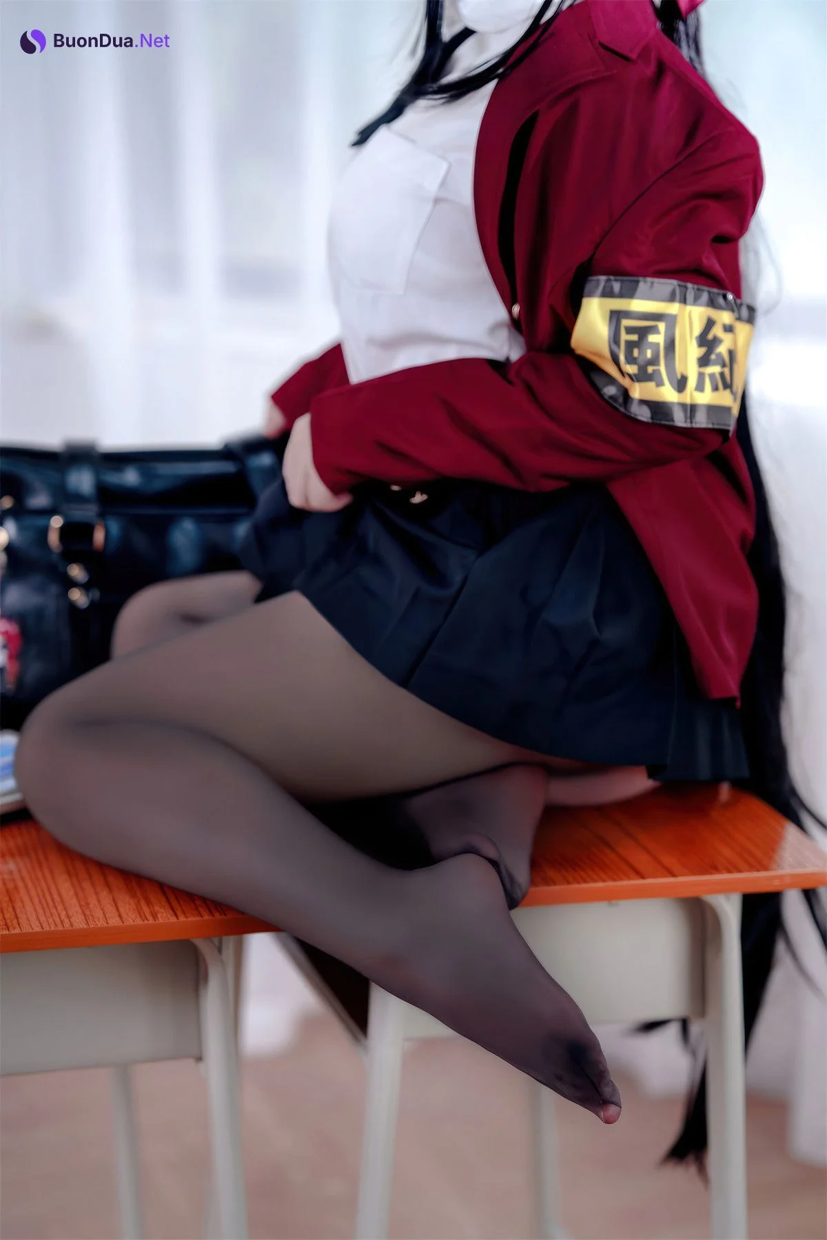 Cosplay 半半子Banbanko 大凤 风纪委员 - Photo 4