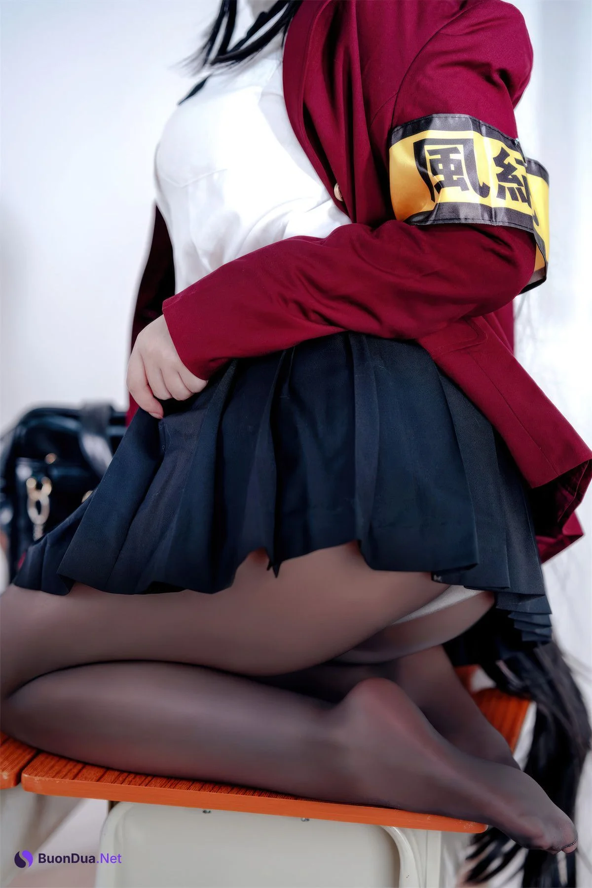 Cosplay 半半子Banbanko 大凤 风纪委员 - Photo 5
