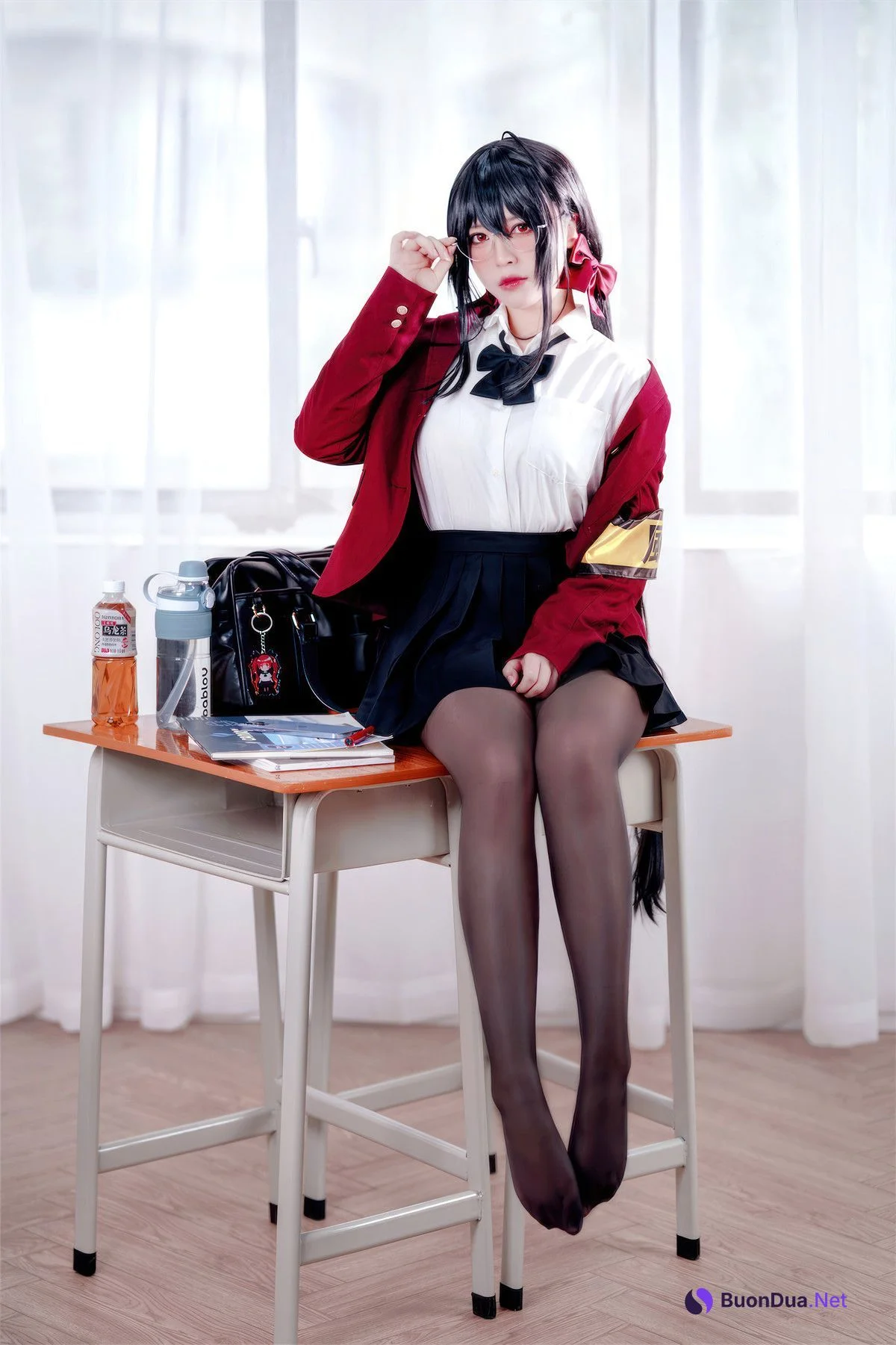 Cosplay 半半子Banbanko 大凤 风纪委员 - Photo 7