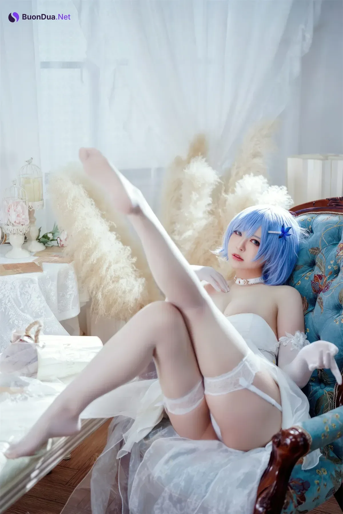 Cosplay 半半子Banbanko – 碧蓝航线 恰巴耶夫 白骑兵的旋律 礼服 - Photo 10