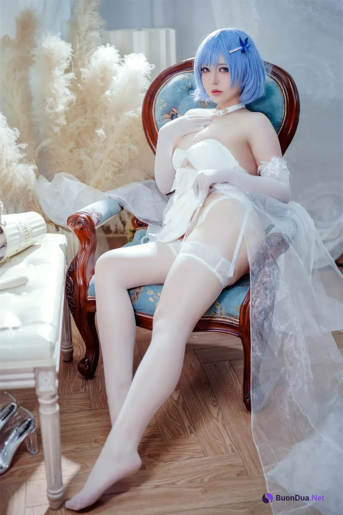 Cosplay 半半子Banbanko – 碧蓝航线 恰巴耶夫 白骑兵的旋律 礼服 - Photo 12