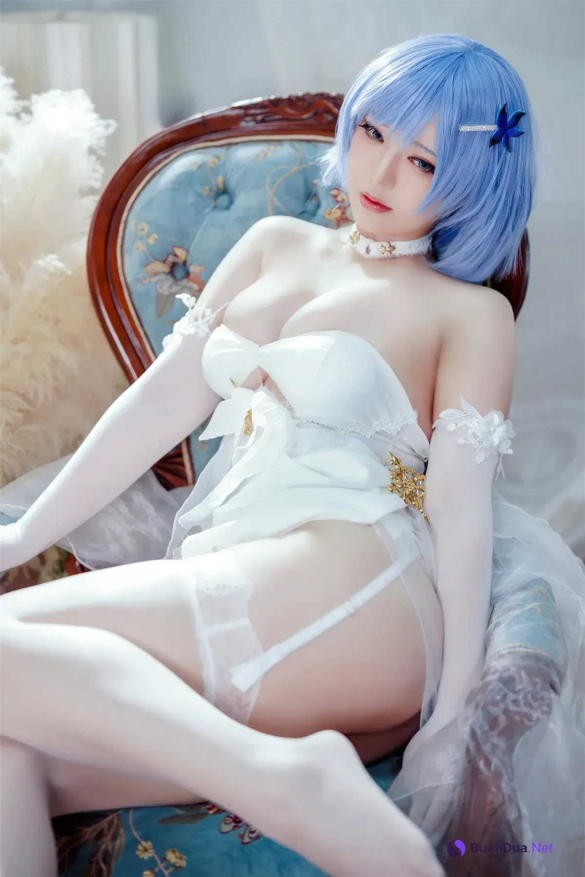 Cosplay 半半子Banbanko – 碧蓝航线 恰巴耶夫 白骑兵的旋律 礼服 - Photo 15