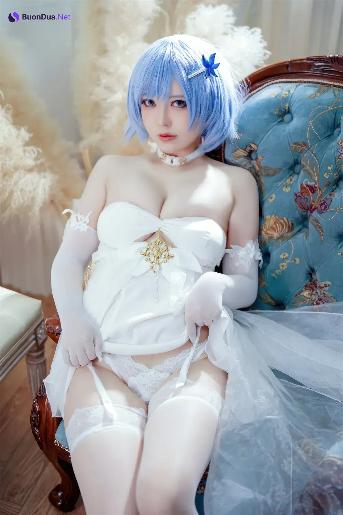 Cosplay 半半子Banbanko – 碧蓝航线 恰巴耶夫 白骑兵的旋律 礼服 - Photo 17