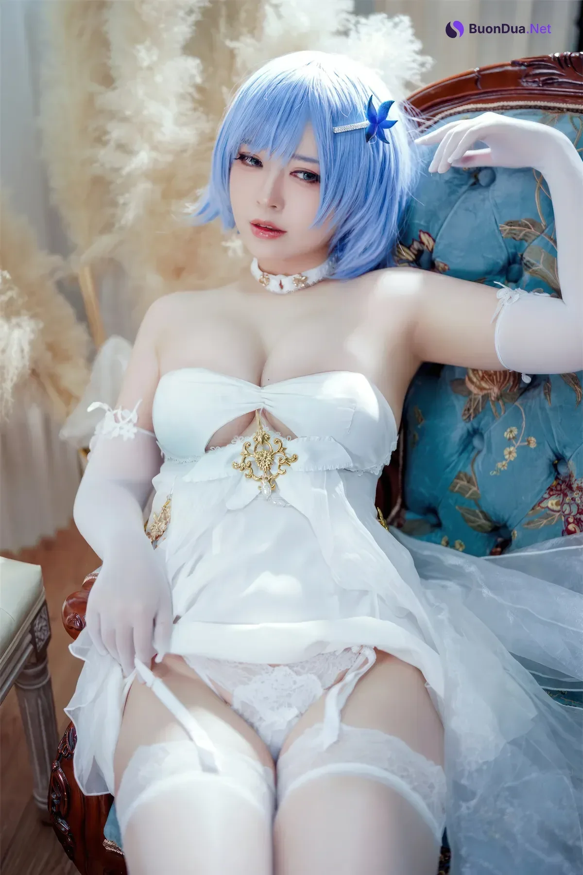 Cosplay 半半子Banbanko – 碧蓝航线 恰巴耶夫 白骑兵的旋律 礼服 - Photo 18